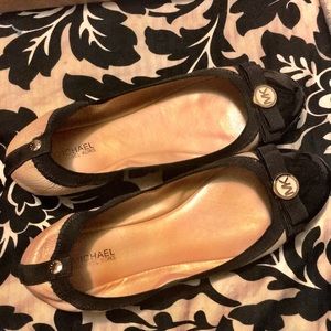 Michael Kors Dixie Ballet nude Leather flats